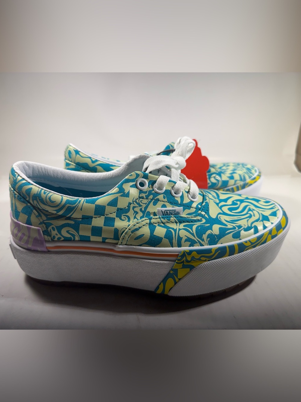 New Vans Era Stacked Wavy Daze Womens Platform Shoes 5.5 Festival Rave Summer